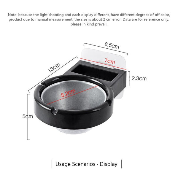 2Pcs Wall Mounted Ashtray Toilet Storage Rack Strong Viscose Free Punching Bathroom Accessories Ashtrays