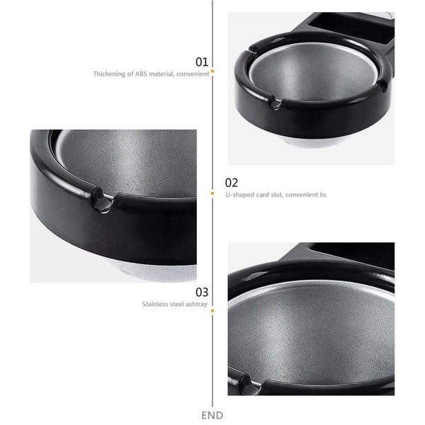 2Pcs Wall Mounted Ashtray Toilet Storage Rack Strong Viscose Free Punching Bathroom Accessories Ashtrays