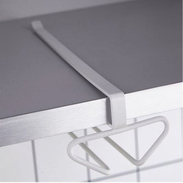 2Pcs Wine Glass Rack Under Cabinet Hanging Cup Storage Organizer Stemware Holder Double Row Hanger Shelf Metal Racks Racks & Holders