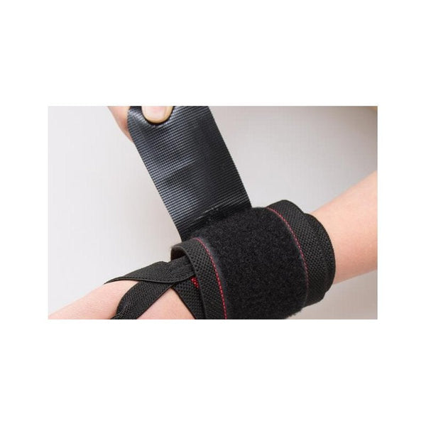 2Pcs Wrist Straps Support Gym Weight Lifting Gloves Bar Grip Barbell Wraps Wrist & Knee Wraps
