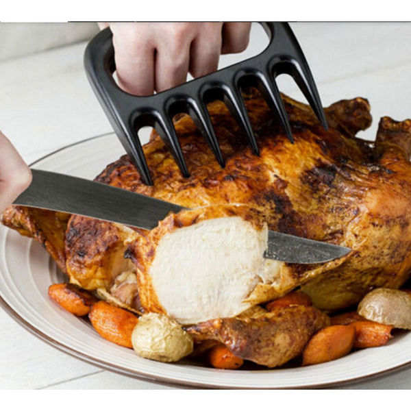 Bbq Accessories Meat Shredder Cooking Fork Bear Claws Black Barbecue Tools