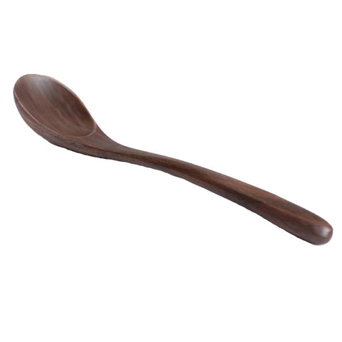 Black Walnut Coffee Honey Spoon Wooden Japanese Style Stir Soup Rice Tableware Cooking Utensils