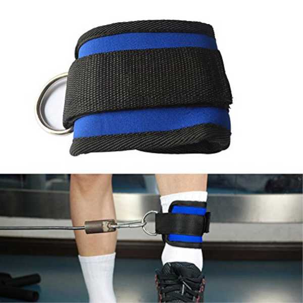 2Pcs D Ring Ankle Anchor Strap Belt Gym Cable Attachment Thigh Leg Lifting Fitness Exercise Banda Elastica Resistencia