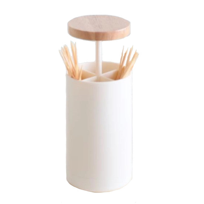 Toothpick Dispensers Pop Up Toothpick Holder Cotton Swabs Box Automatic Storage Case Dispenser