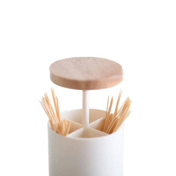 Pop Up Toothpick Holder Cotton Swabs Box Automatic Storage Case Dispenser Toothpick Dispensers