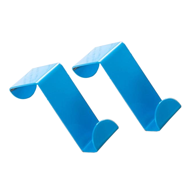 2Pcs Storage Stainless Steel Self Hanging Over Cabinet Door Hooks Hooks & Hangers