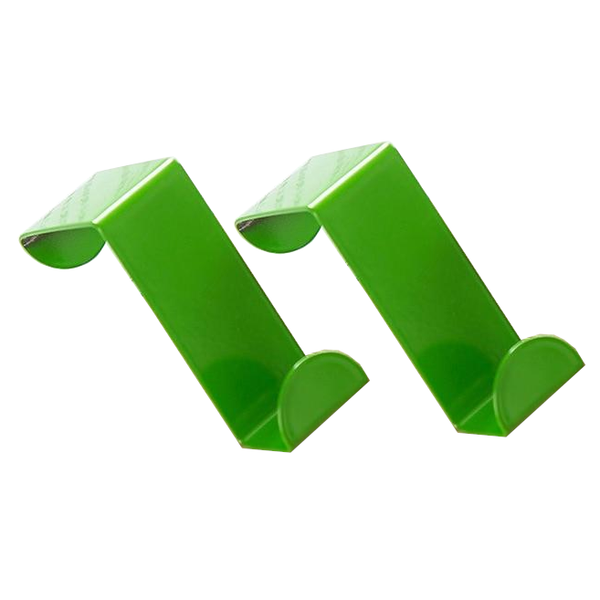 2Pcs Storage Stainless Steel Self Hanging Over Cabinet Door Hooks Hooks & Hangers