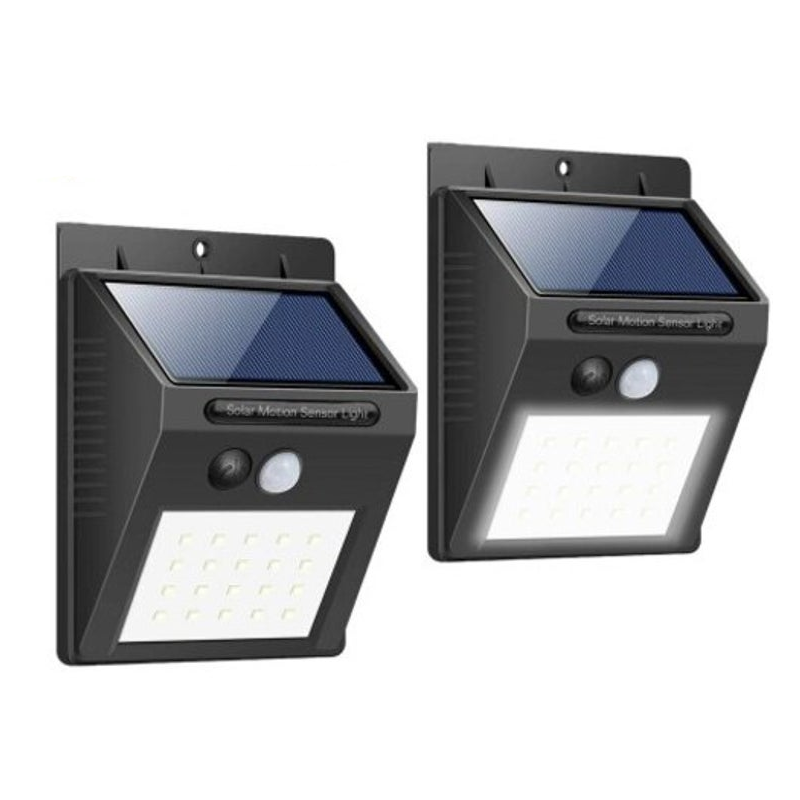 Solar Led Light Outdoor Lamp Pir Motion Sensor 20Leds Wall Lights Waterproof