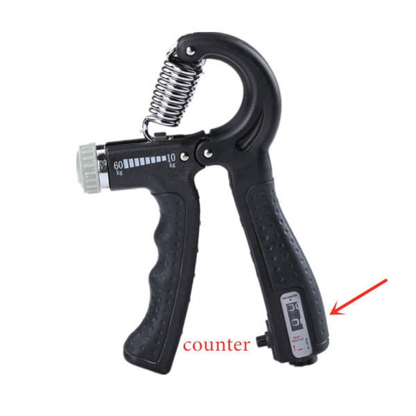 2Pcs R Shape Hand Grip Sports Strength Countable Exercise Strengthener Gripper Spring Finger Pinch Carpal Expander Hand Grippers