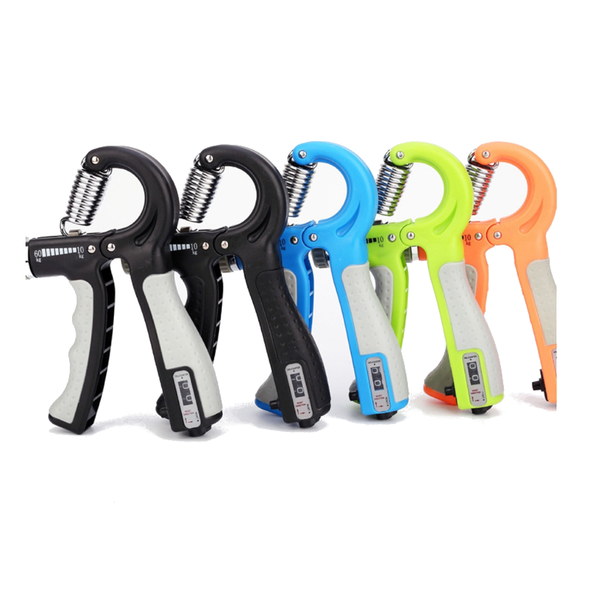 2Pcs R Shape Hand Grip Sports Strength Countable Exercise Strengthener Gripper Spring Finger Pinch Carpal Expander Hand Grippers