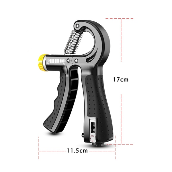 2Pcs R Shape Hand Grip Sports Strength Countable Exercise Strengthener Gripper Spring Finger Pinch Carpal Expander Hand Grippers