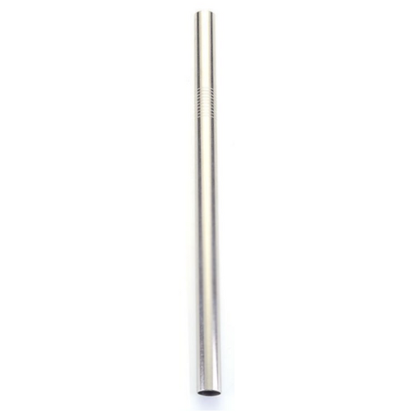 2Pcs Reusable Eco Friendly Stainless Steel Metal Milkshake Straws Straws & Stirrers