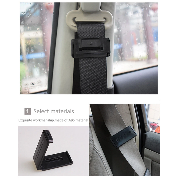 2Pcs Vehicle Seat Belt Clamp Tightening Adjustment Fixing Clip