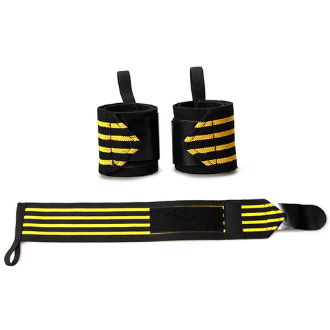 2Pcs Wrist Straps Support Gym Weight Lifting Gloves Bar Grip Barbell Wraps