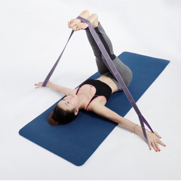 2Pcs Yoga Pull Strap Belt Latin Training Stretch Fitness Elastic Resistance Bands