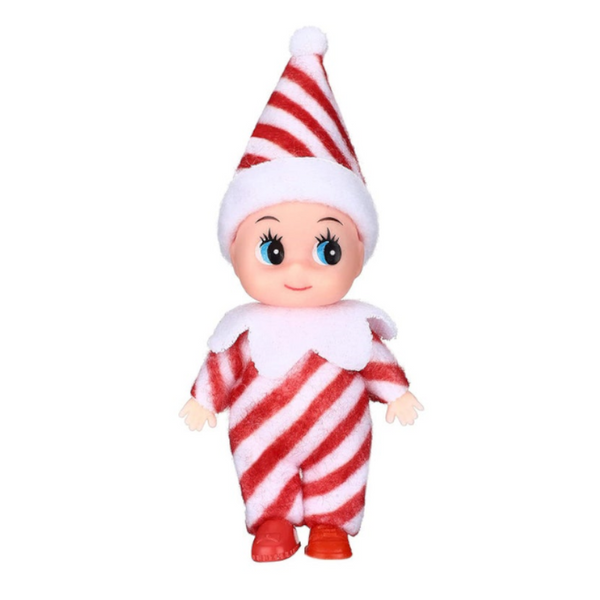 2Pcs Christmas Elf Doll Xmas Baby Decoration