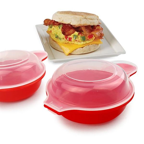 Easy Eggwich Microwave Omelet Cooker Kitchen Cooking Tool Red Microwave Cooking Gadgets