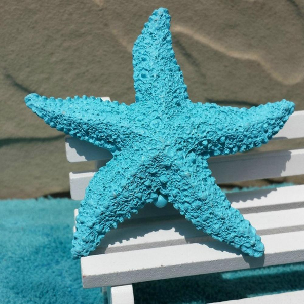 2Pcs Fish Tank Ornament Mediterranean Resin Mini Starfish Aquarium Decoration Decorations
