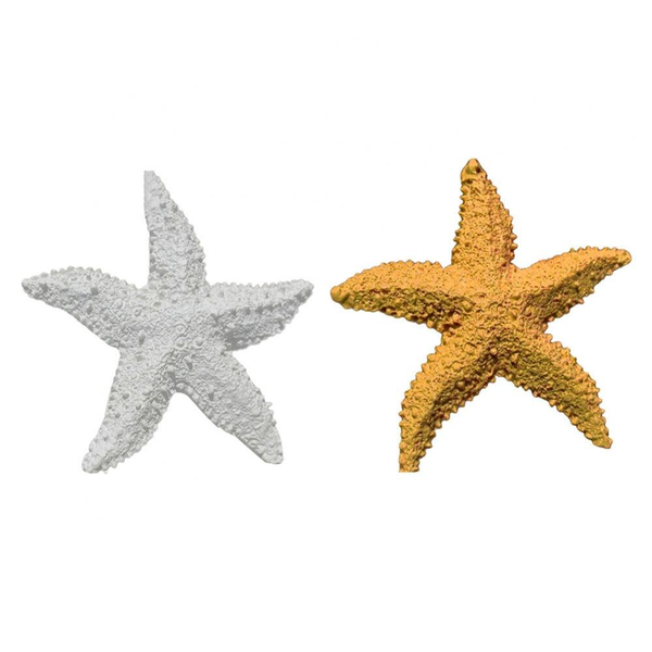 2Pcs Fish Tank Ornament Mediterranean Resin Mini Starfish Aquarium Decoration Decorations