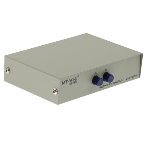 2Port A B Manual Network Sharing Switch Box 2In1 1In2 Rj45 Ethernet Switcher Network Switches