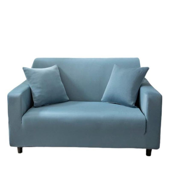2 Seater Sofa Cover Plain Grey Blue Style Protection For Living Room Chair Slipcover Slipcovers