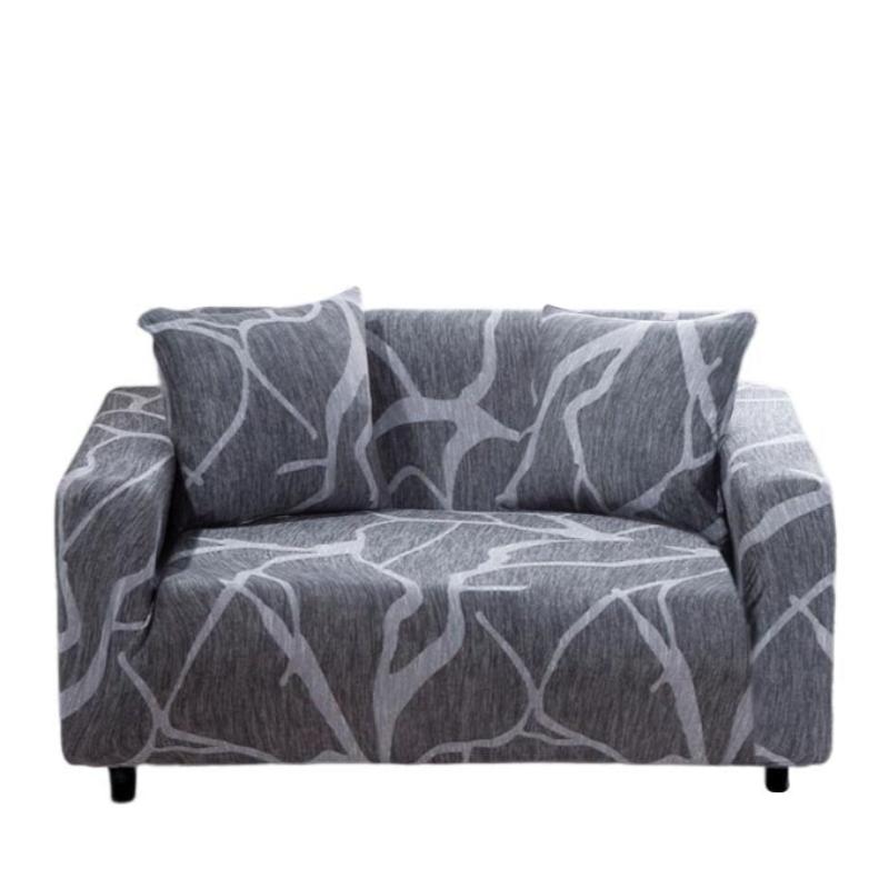 2 Seater Sofa Cover Dark Gray Style Protection For Living Room Chair Slipcovers