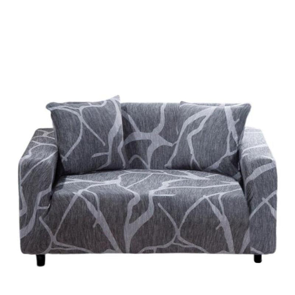 2 Seater Sofa Cover Dark Gray Style Protection For Living Room Chair Slipcovers
