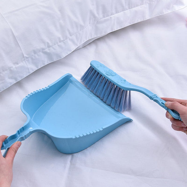 2Set Household Plastic Small Broom And Dustpan Sofa Bed Surface Cleaning Brush Desktop Sundries Sweeping The Kitchen Mops Brooms & Scrubbers