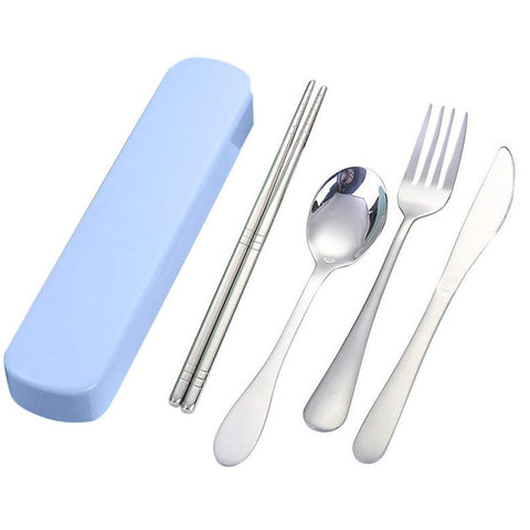 2Set Stainless Steel Cutlery Storage Box Chopstick Fork Spoon Knife Cutlery Sets