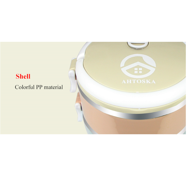 2/3/4 Layers Stainless Steel Thermal Lunch Boxes Portable Food Container Lunchboxes