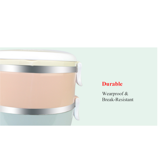 2/3/4 Layers Stainless Steel Thermal Lunch Boxes Portable Food Container Lunchboxes