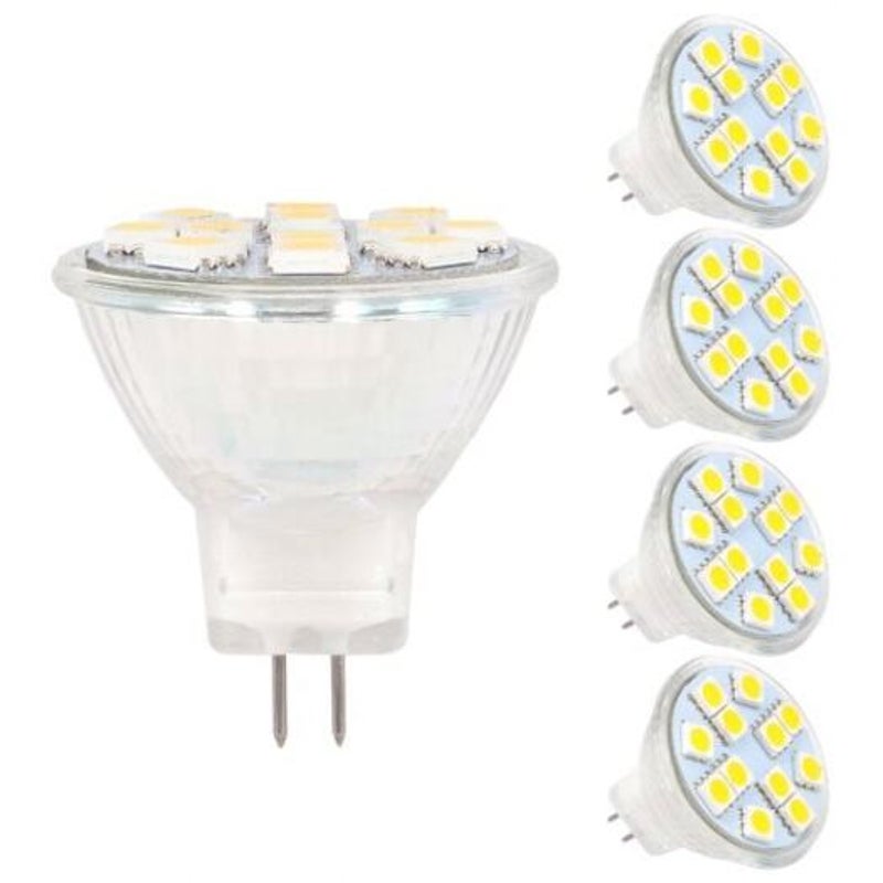 2W Mr11 Led Ac / Dc 10 30V 20W Halogen Replacement Gu4 Bi Pin Base Warm White Light Bulbs