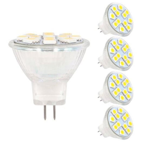 2W Mr11 Led Ac / Dc 10 30V 20W Halogen Replacement Gu4 Bi Pin Base Warm White Light Bulbs