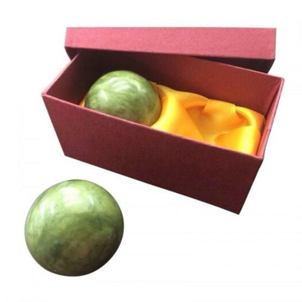 2X Marble Jade Baoding Chinese Stress Exercise Balls Other Natural Remedies