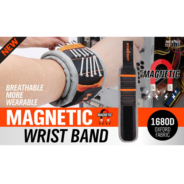 2X Strong Magnetic Wrist Band Strap Tool Holder Belt Screws Bolt Nut Nail