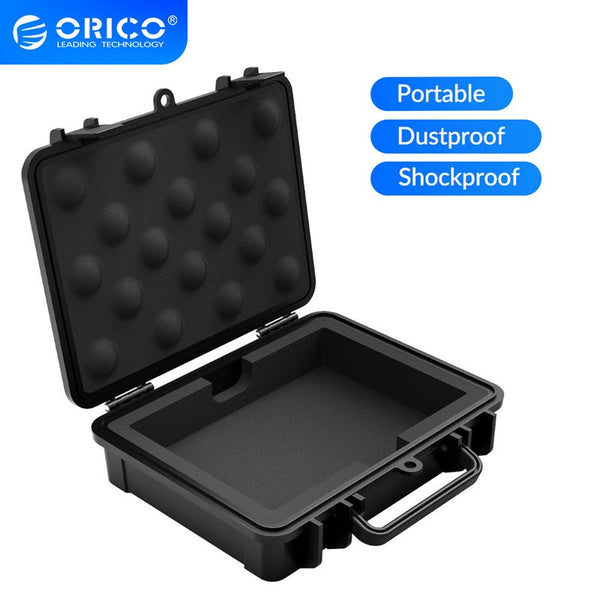 3.5 Inch Hdd Protective Box Storage Case Water Proof Shock Dust Function Safety Label Design Drive Enclosures & Docks