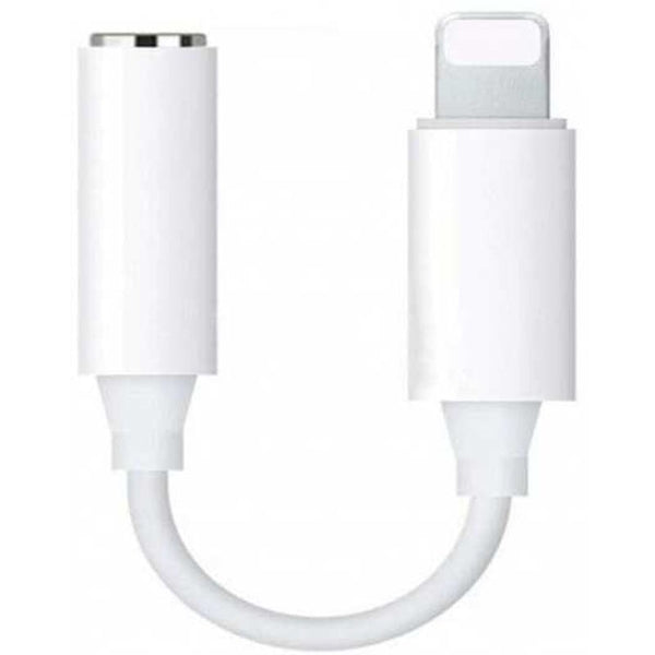 3.5 Mm Jack Aux Earphone Audio Adapter Cable For Iphone X / 8 Plus 7 White Cables & Adapters