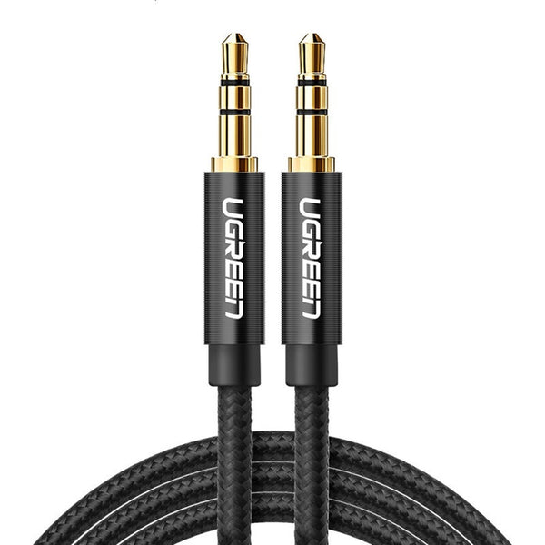 3.5Mm Audio Cable Stereo Auxiliary Cord Gold Plated Male To Braided