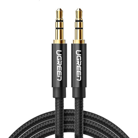 3.5Mm Stereo Auxiliary Cord Gold Plated Male To Braided Cables & Adapters