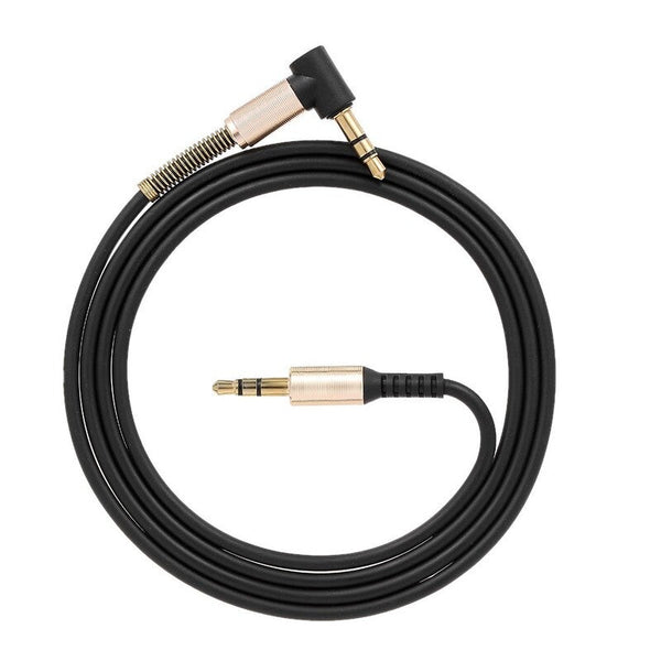 3.5Mm Jack Male To 90 Degree Right Angle Stereo Car Phone Laptop Auxiliary Extension Cablewhite Black Cables & Adapters