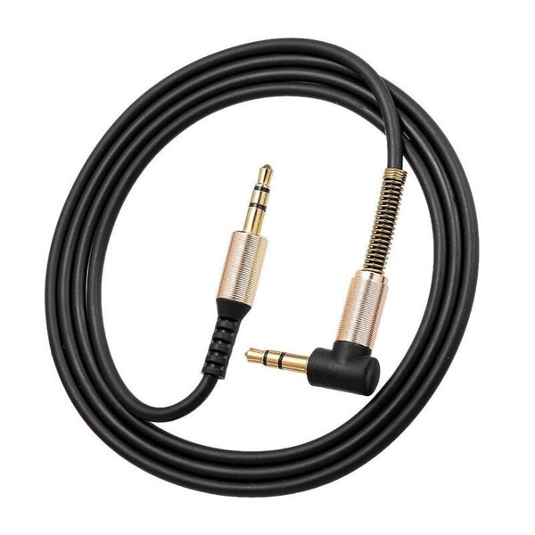 3.5Mm Jack Male To 90 Degree Right Angle Stereo Car Phone Laptop Auxiliary Extension Cablewhite Black Cables & Adapters
