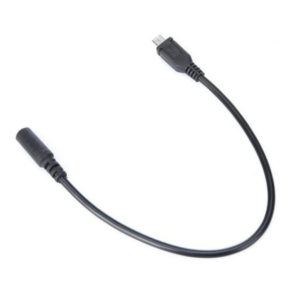 3.5Mm Audio Female To Micro Usb Pin Male Cable 30Cm Black Cables & Adapters