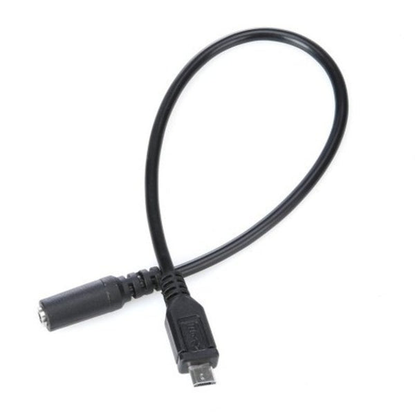3.5Mm Audio Female To Micro Usb Pin Male Cable 30Cm Black Cables & Adapters