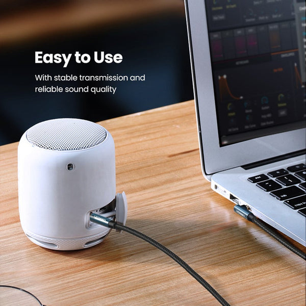 3.5Mm Audio Jack Cable Male To Aux For Samsung S20 Car Headphone Mp34 Cord Wire Line 90 Degree Cables & Adapters