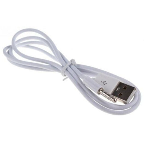 3.5Mm Audio Plug Jack To Usb 2.0 Male Charge Cable Adapter White Cables & Adapters