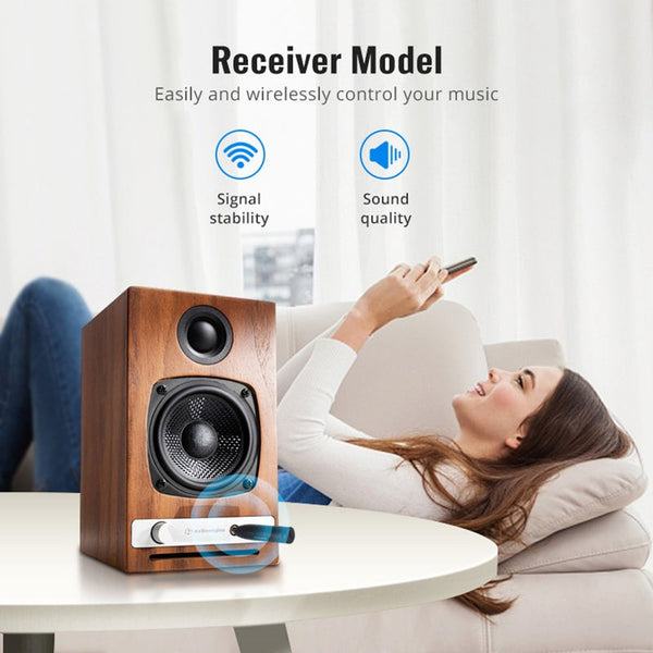 Car Bluetooth Wireless Receiver Aux Audio Stereo Music 3.5Mm Jack Output Adapter