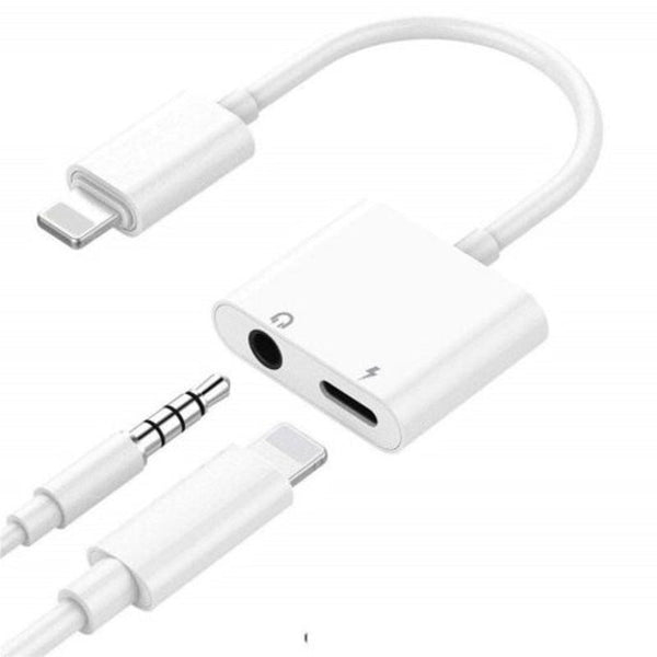 3.5Mm Aux Headphone Jack Audio Adapter For Iphone7 / Plus 8 8Plus X Xs Max Xr White Cables & Adapters