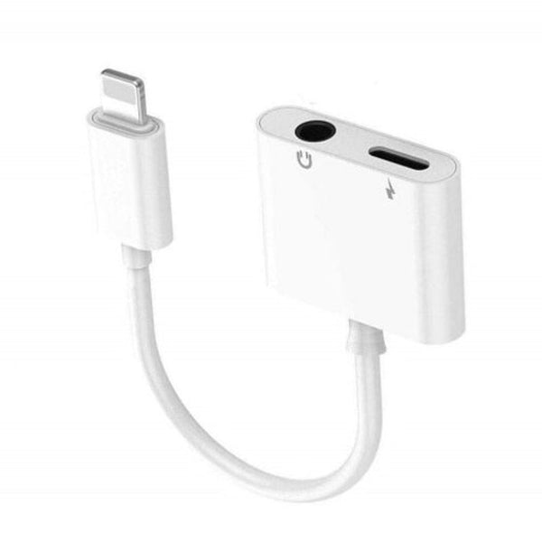 3.5Mm Aux Headphone Jack Audio Adapter For Iphone7 / Plus 8 8Plus X Xs Max Xr White Cables & Adapters