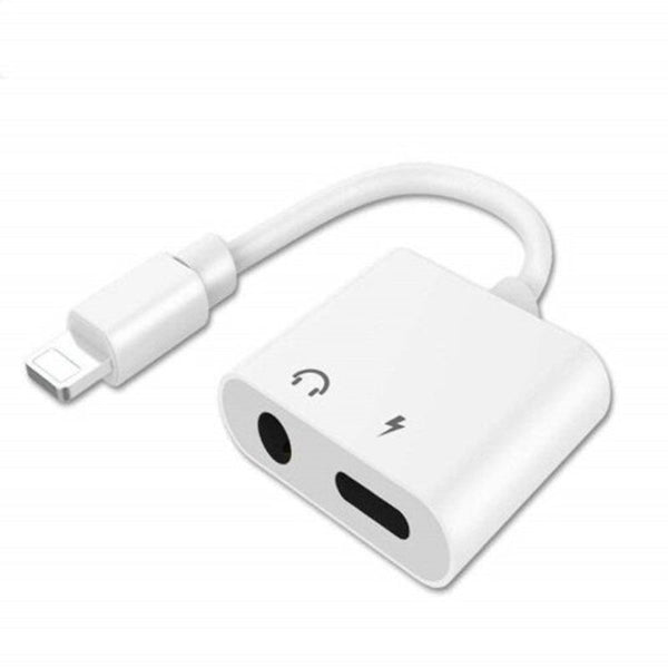 3.5Mm Aux Headphone Jack Audio Adapter For Iphone7 / Plus 8 8Plus X Xs Max Xr White Cables & Adapters