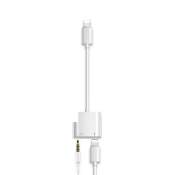 3.5Mm Aux Headphone Jack Audio Adapter For Iphone7 / Plus 8 8Plus X Xs Max Xr White Cables & Adapters